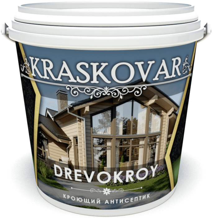 Кроющий антисептик Kraskovar Drevokroy