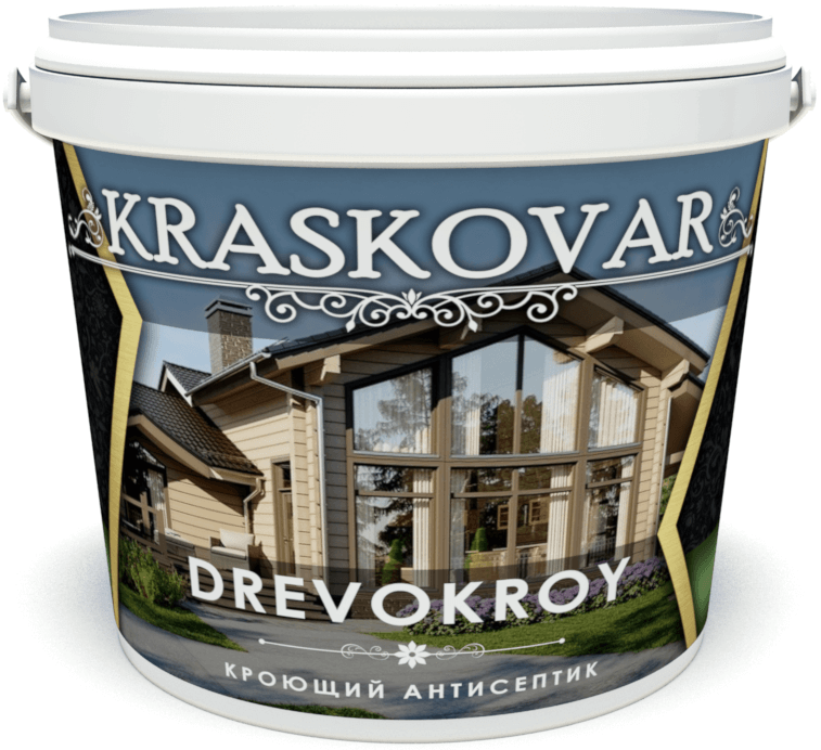 Кроющий антисептик Kraskovar Drevokroy