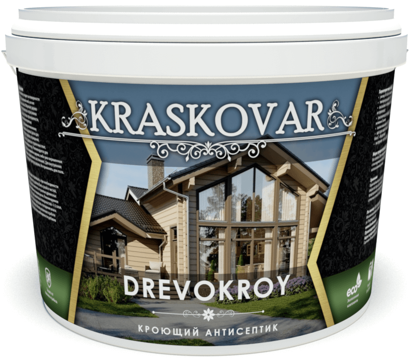 Кроющий антисептик Kraskovar Drevokroy
